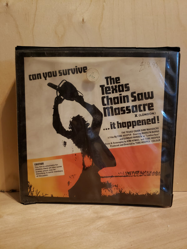 Texas Chainsaw Massacre VHS Iver Silhouette Super 8 case