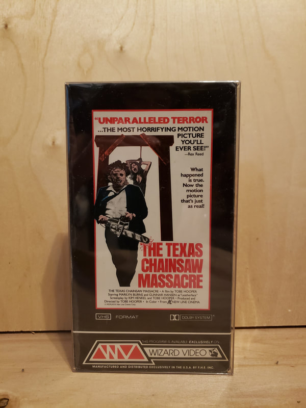 Texas Chainsaw Massacre VHS Video Tape Wizard