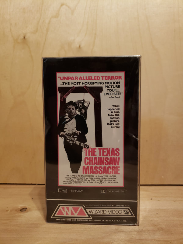 Texas Chainsaw Massacre VHS Video Tape Wizard