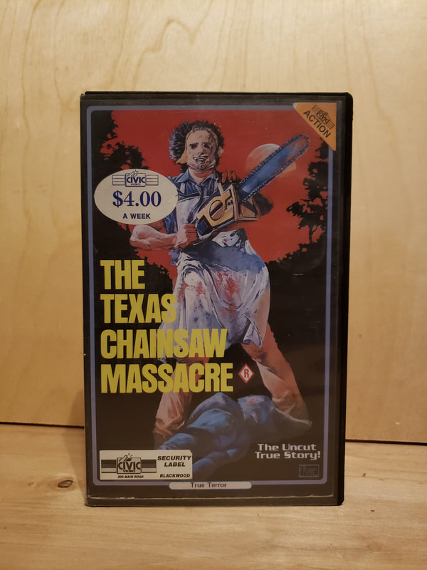 Texas Chainsaw Massacre VHS Tape K-Tel Australia Leatherface Rental