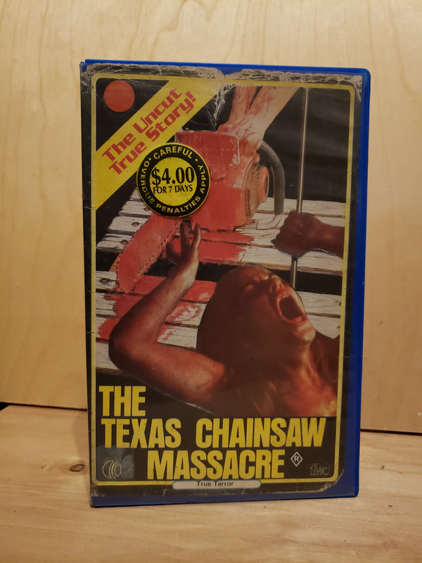 Texas Chainsaw Massacre VHS Tape K-Tel Australia Pam Rental