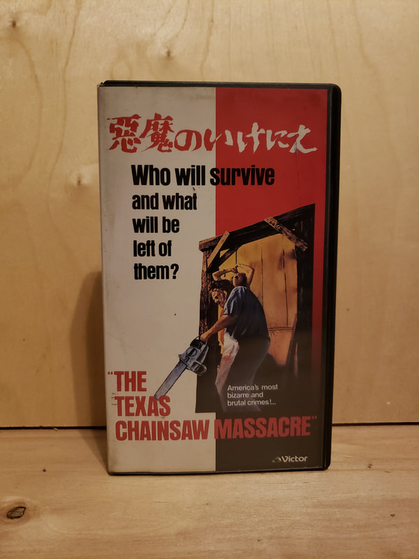 Texas Chainsaw Massacre VHS Tape Victor Original