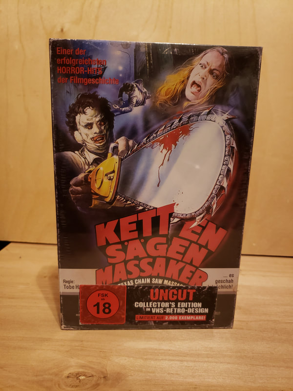 Texas Chainsaw Massacre Blu-Ray German Retro VHS Packaging