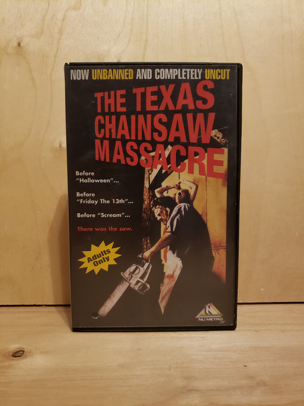 Texas Chainsaw Massacre VHS Tape South Africa Timecode Copy