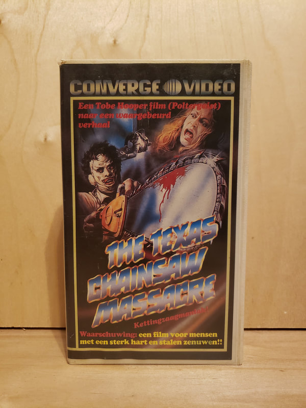 Texas Chainsaw Massacre VHS Tape Converge Dutch Small Clamshell
