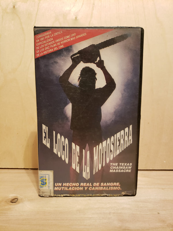 Texas Chainsaw Massacre VHS Tape Argentina Transeuropa