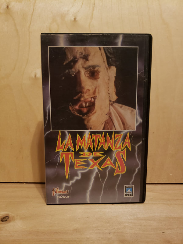 Texas Chainsaw Massacre VHS Tape Spain Leatherface