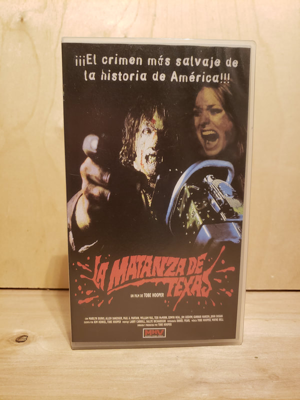 Texas Chainsaw Massacre VHS Tape Spain MHV