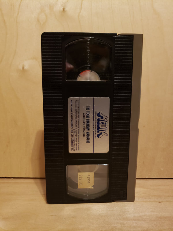 Texas Chainsaw Massacre VHS Video Tape Media Foil