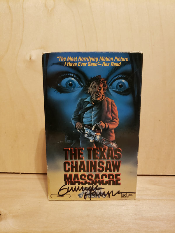 Texas Chainsaw Massacre Beta Tape Media Signed Gunnar Hansen