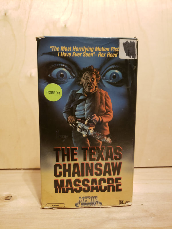 Texas Chainsaw Massacre VHS Video Tape Media Flaps