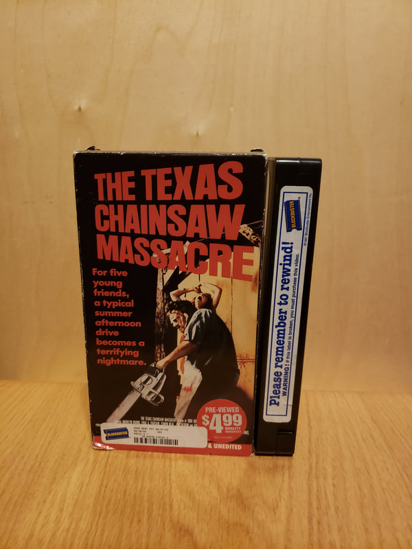 Texas Chainsaw Massacre VHS Video Tape MPI Blockbuster Rental