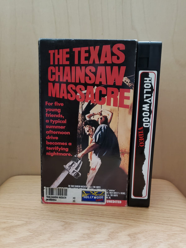 Texas Chainsaw Massacre VHS Video Tape MPI Hollywood Video Rental