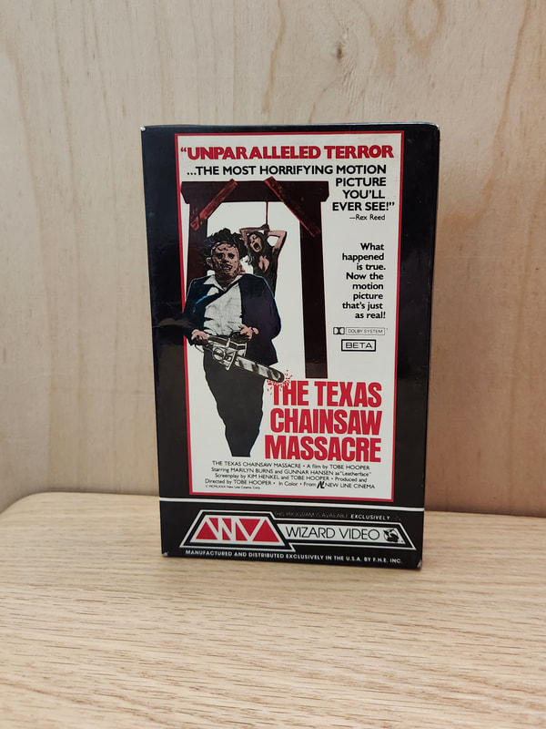 Texas Chainsaw Massacre Betamax Cassette Wizard Video